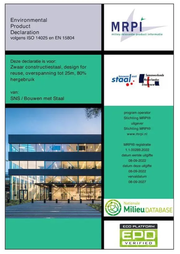 Productkaarten Staal in Nationale Milieu Database